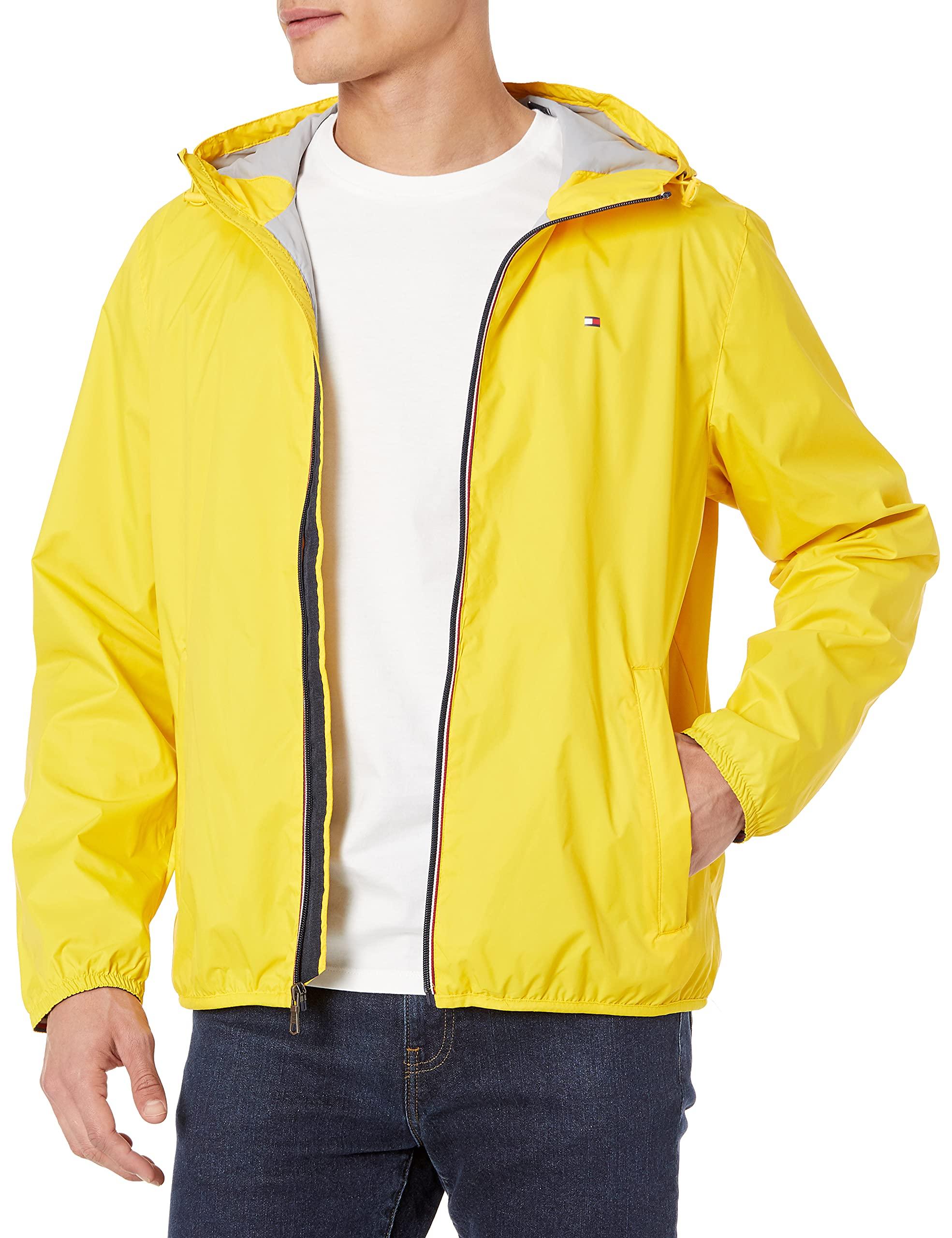 Tommy Hilfiger Synthetic Lightweight Active Water Resistant Hooded Rain  Jacket in Yellow for Men - Save 10% - www.simbasitestesting.com