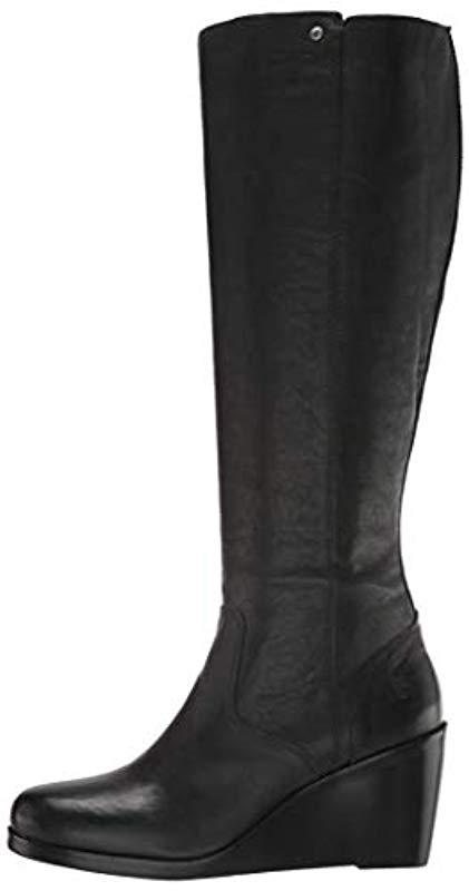 emma knee high wedge boot