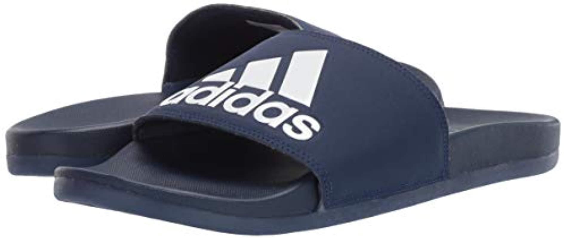 adilette cloudfoam plus logo slides