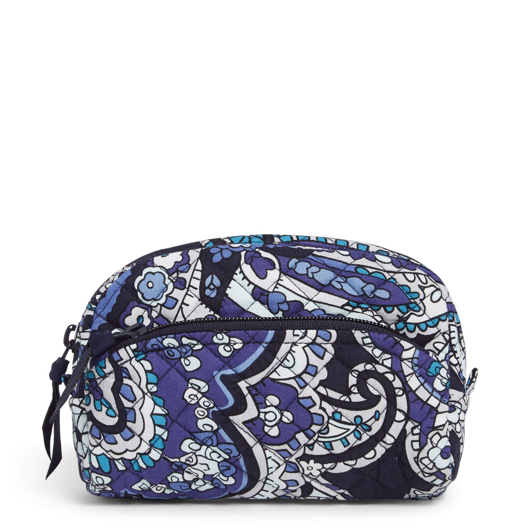 Vera Bradley Signature Cotton Mini Cosmetic Makeup Bag in Deep Night