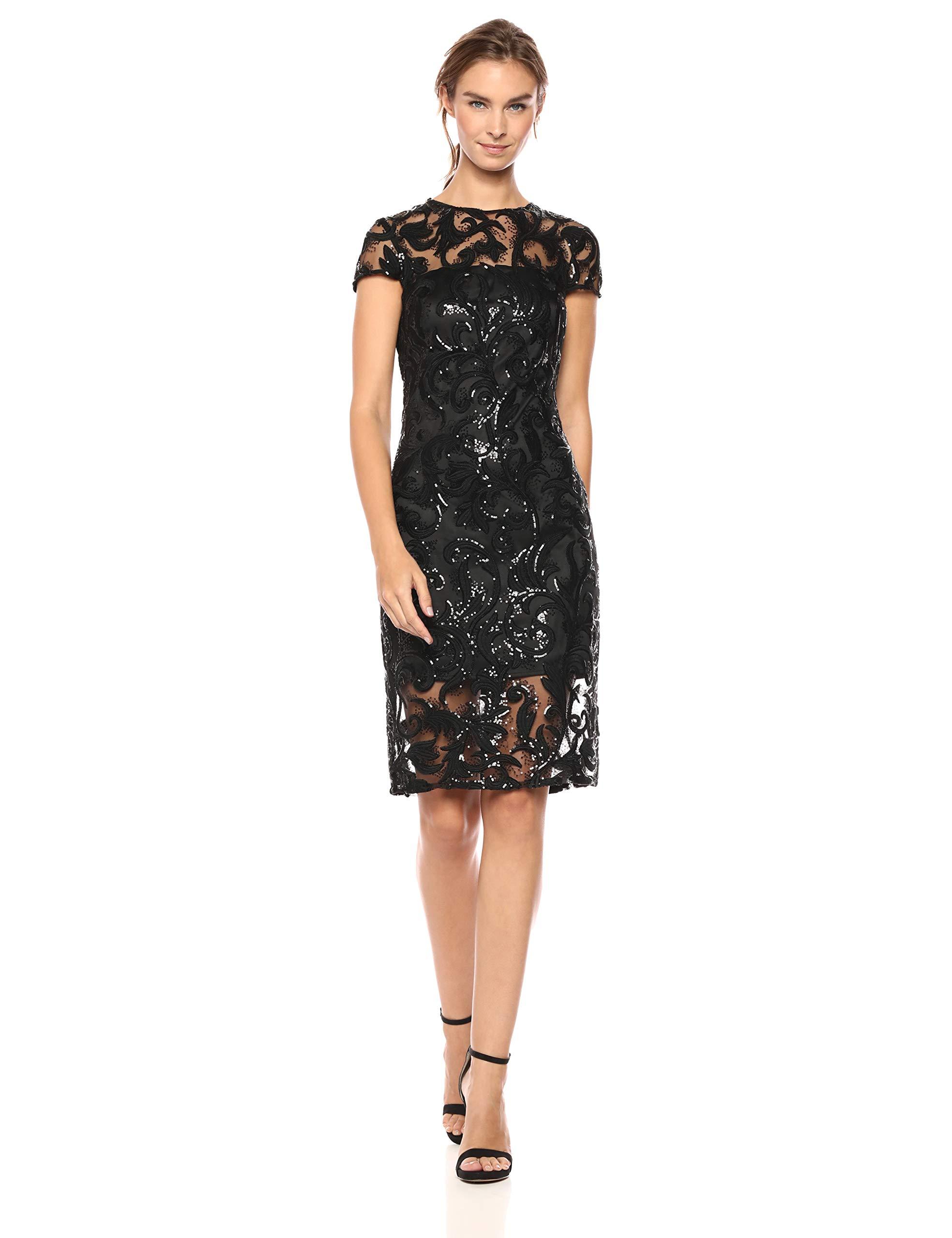 black sequin bodycon