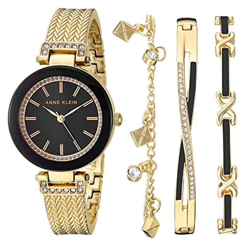 anne klein bangle watch and bracelet set