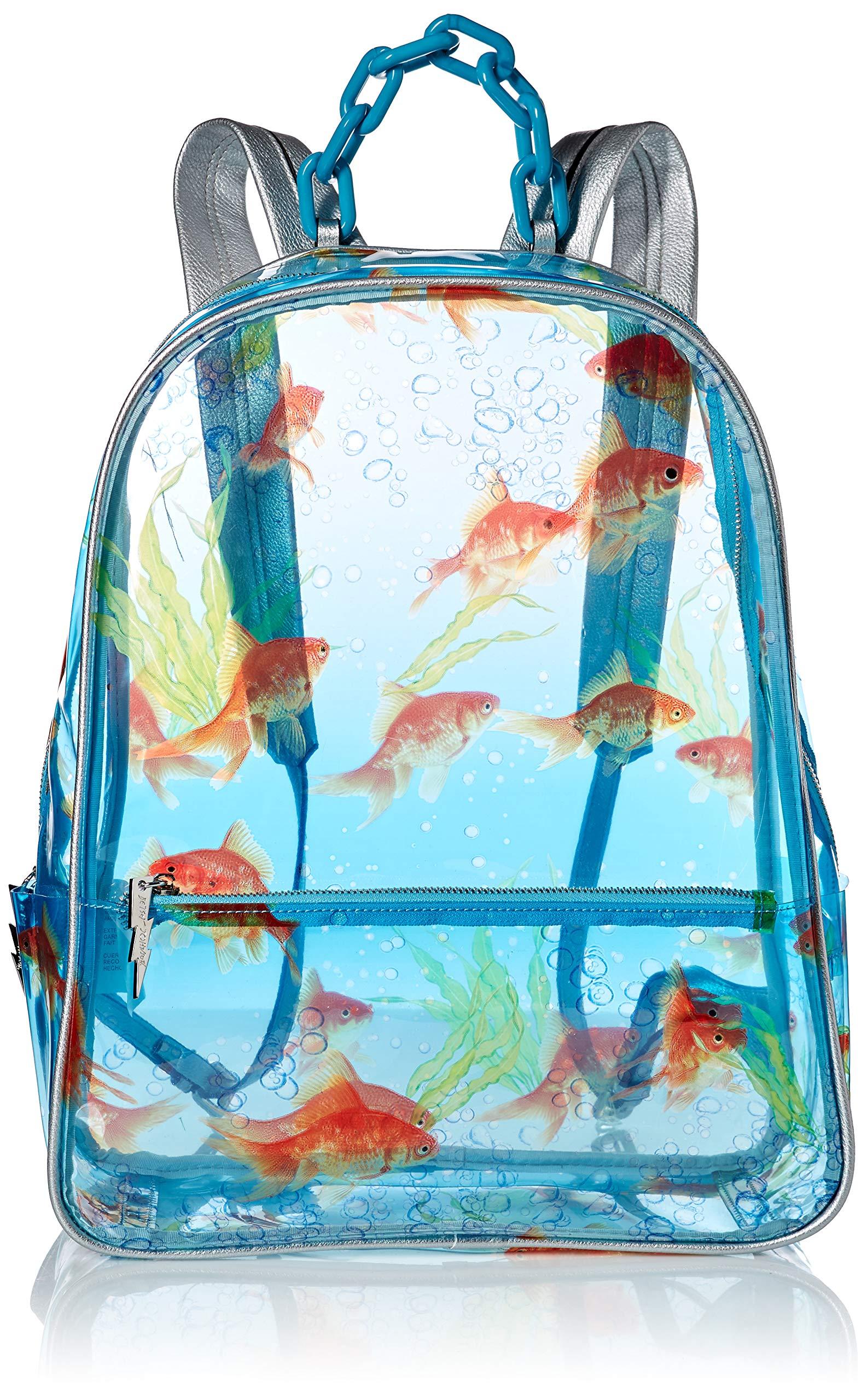betsey johnson clear backpack