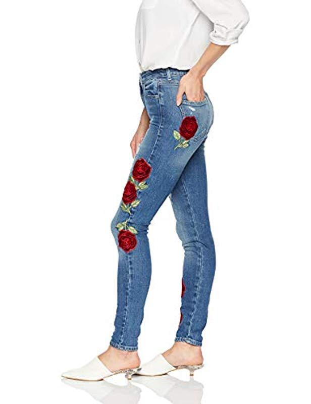 Femme Vêtements Jeans Jeans skinny Pantalon en jean Jean Guess en coloris Rose 