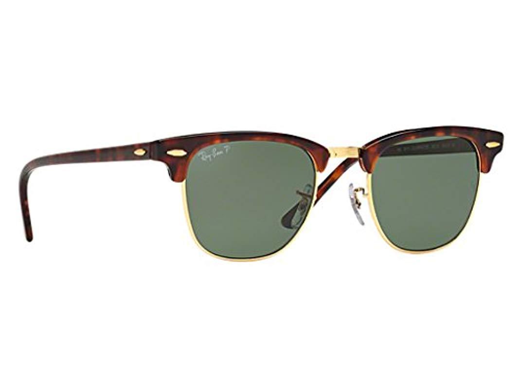 Ray Ban Rb3016 Clubmaster Square Sunglasses In Green Save 54 Lyst