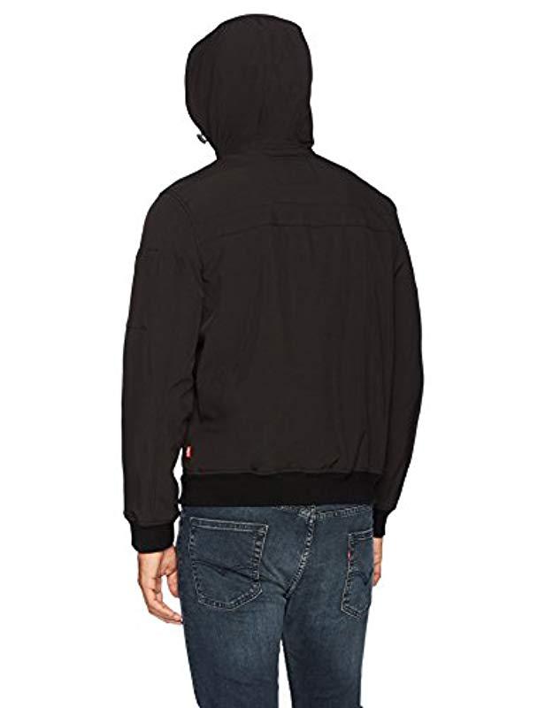 levi's hooded bomber jacket