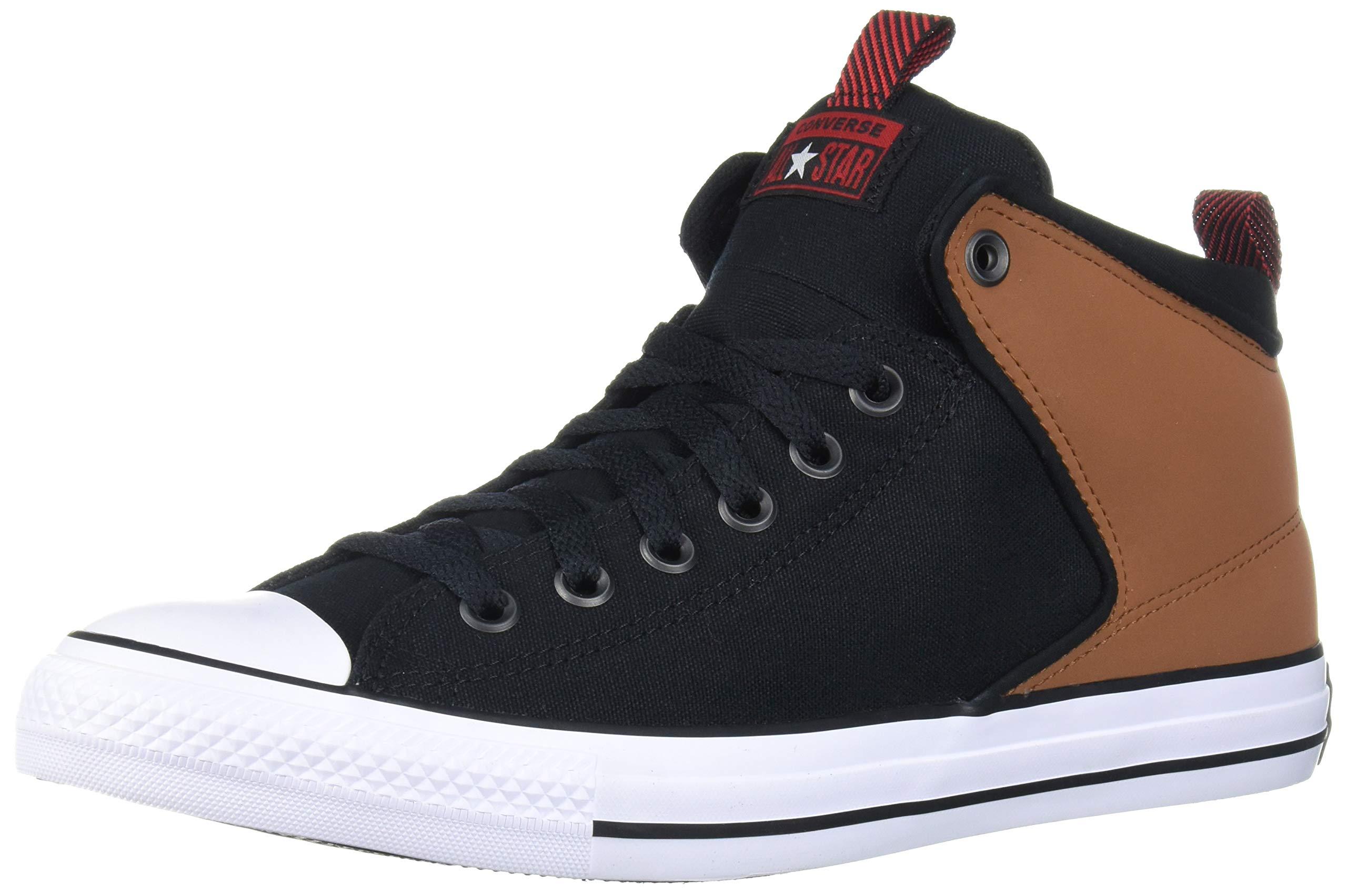 Converse Lace Chuck Taylor All Star Street Suede Trim High Top Sneaker in  Black | Lyst