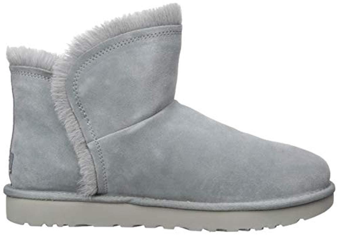 UGG Fur Classic Mini Fluff High-low Suede in Gray - Save 50% - Lyst