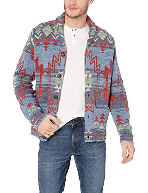 lucky brand cardigan mens