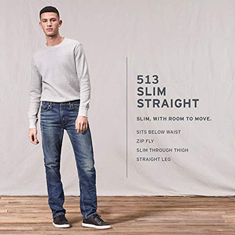 Levi's 513 Slim Straight Jean in White for Men | Lyst