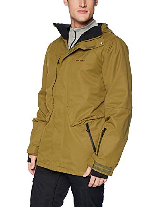 Volcom Mens Anders 2l Thermal Lined Snow Jacket