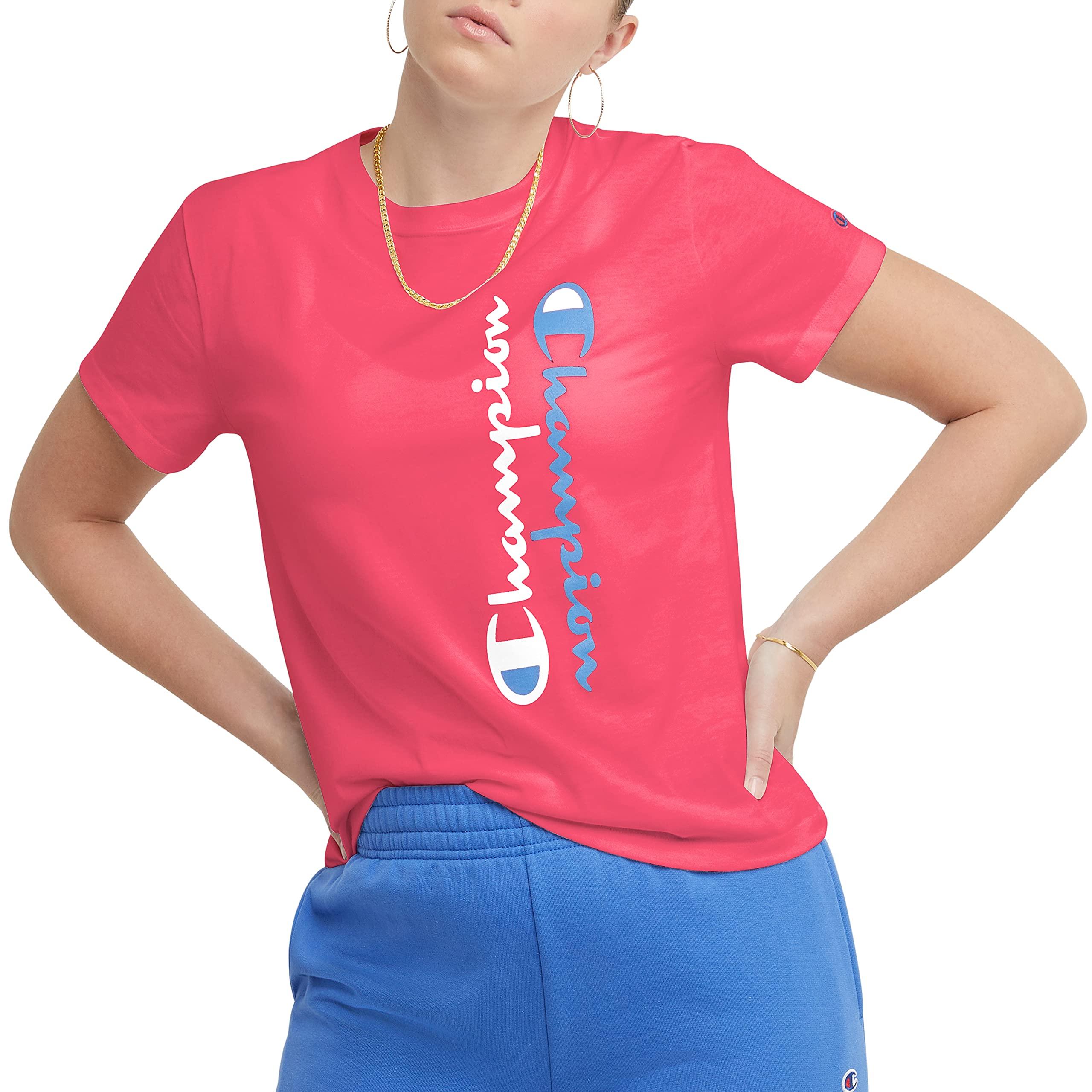 Champion , Classic Tee, Comfortable T-shirt For , Graphic in Pink | Lyst