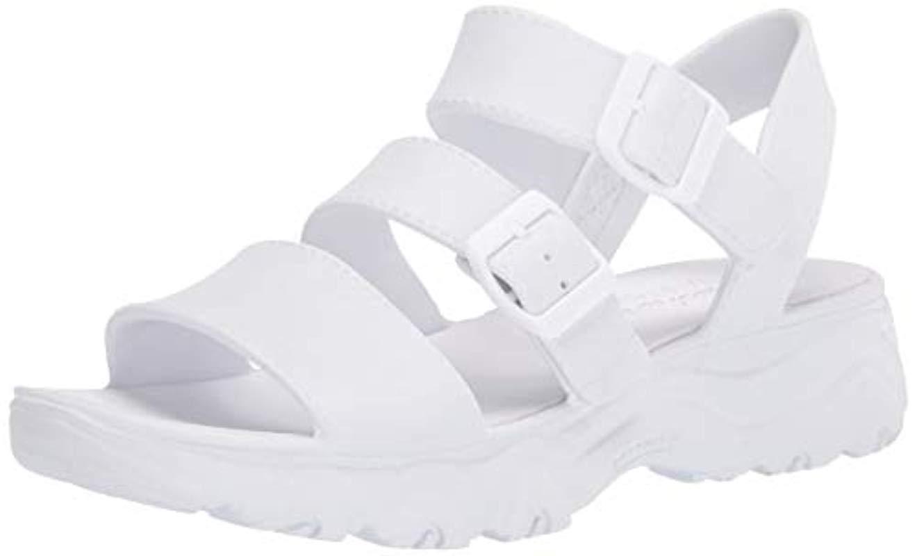 Skechers Foamies D'lites 2.0-style Icon Sandal in White - Lyst
