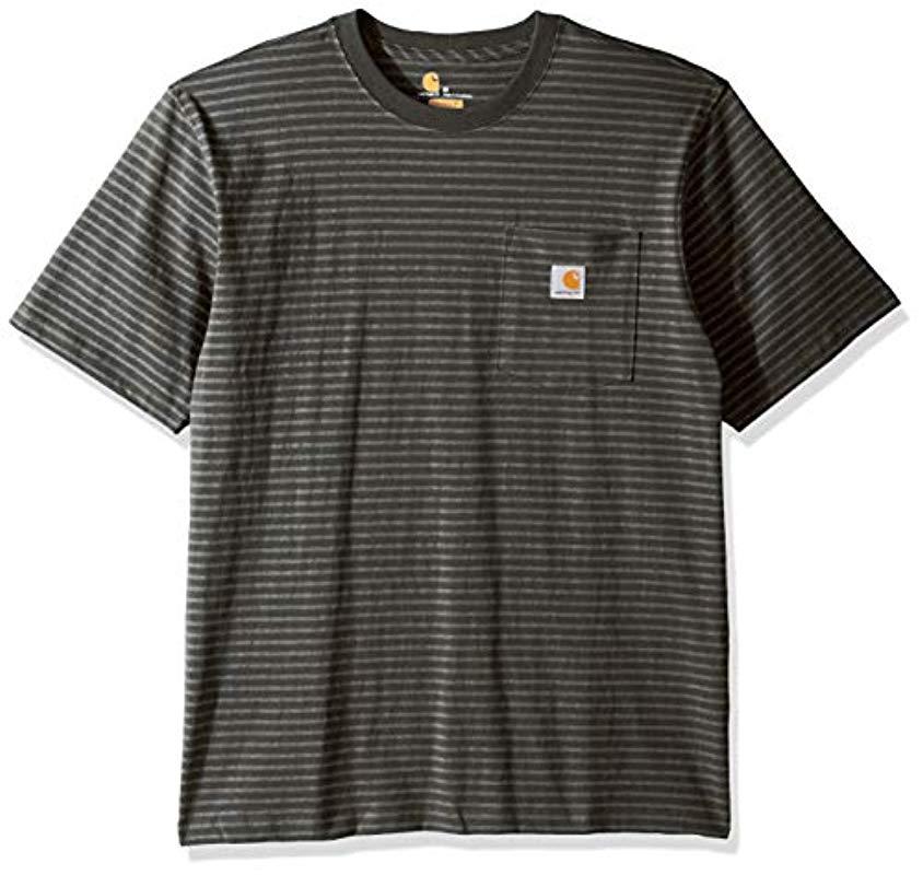 Carhartt K87 Workwear Pocket Short Sleeve T-shirt (regular And Big ...