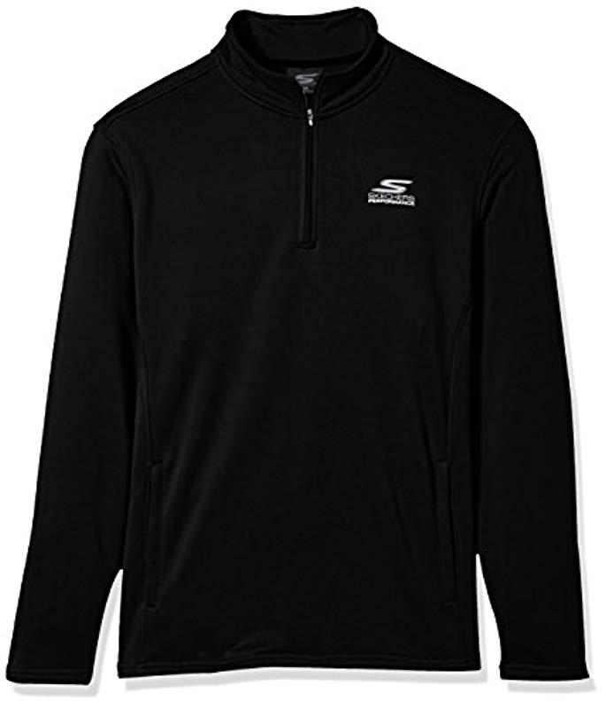 Download Skechers Go Walk Momentum 1/4 Zip Mock Neck Twill Back ...