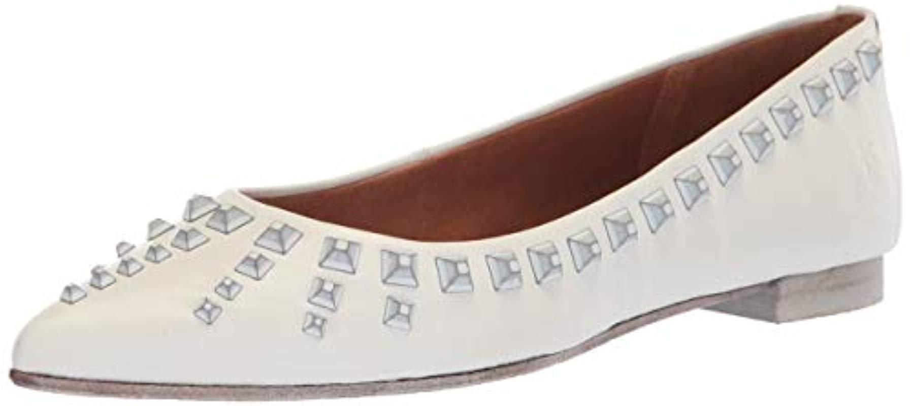 frye sienna studded ballet flat
