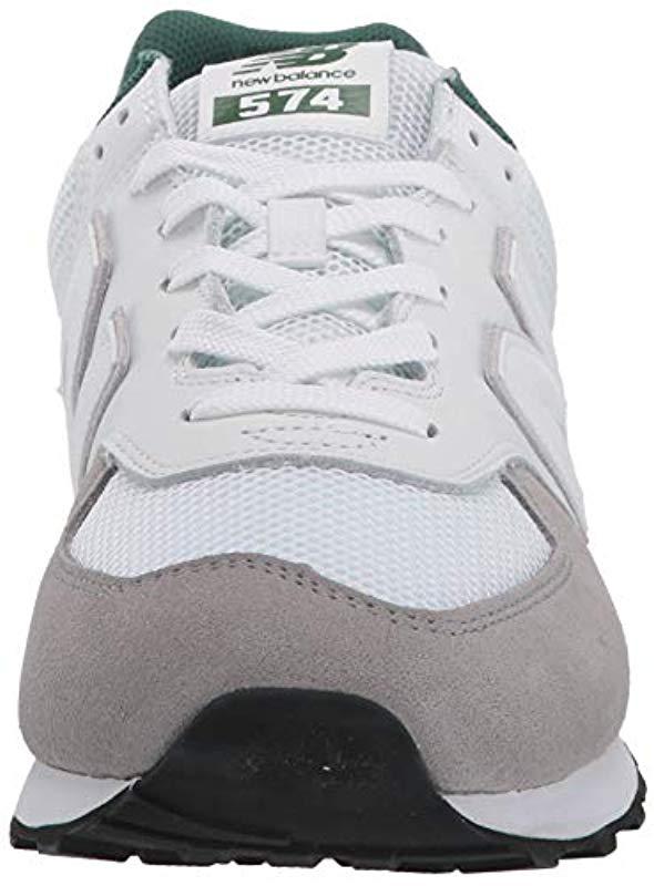 new balance 574 marblehead with team forest green