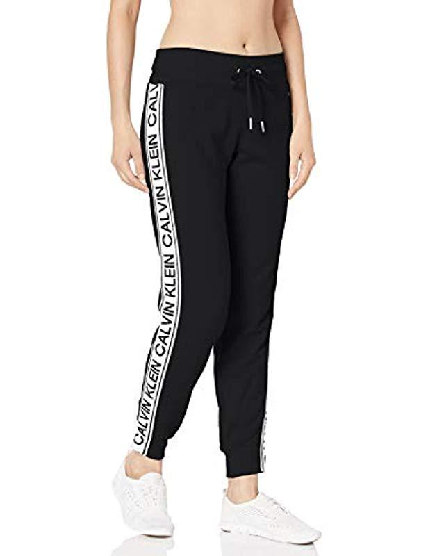 calvin klein tape waist joggers