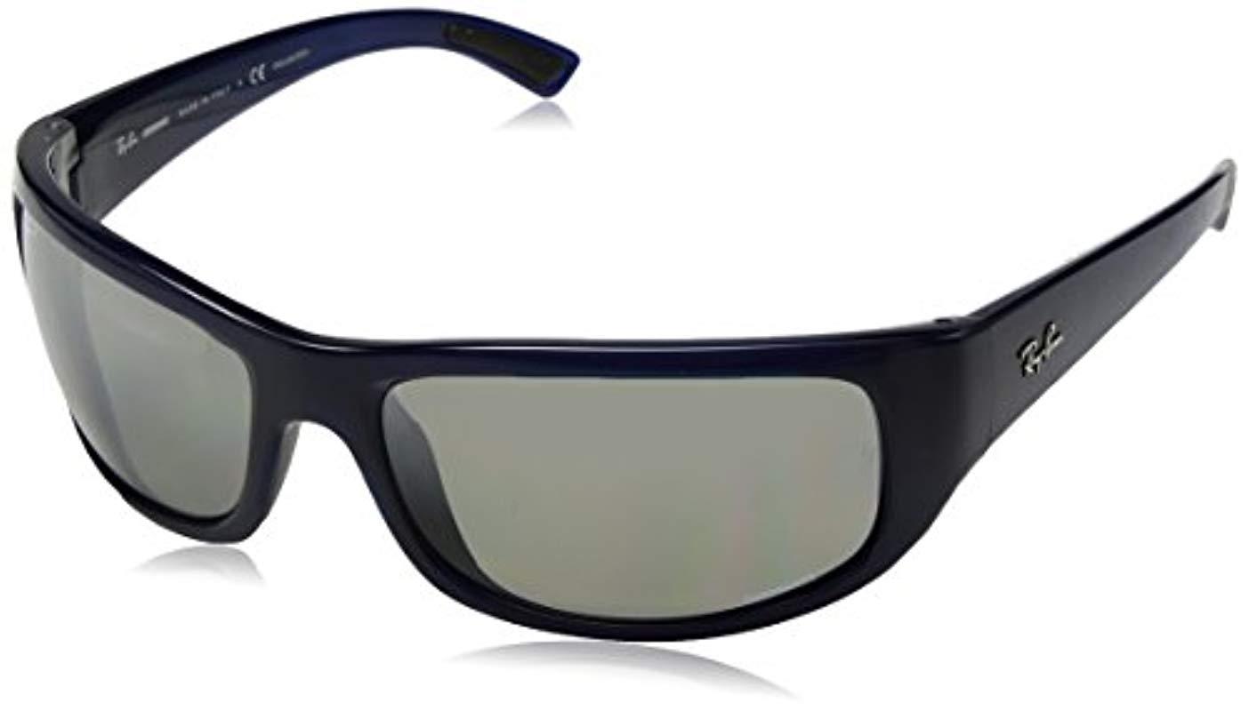 Ray-Ban Rb4283ch Chromance Rectangular Sunglasses in Black for Men | Lyst