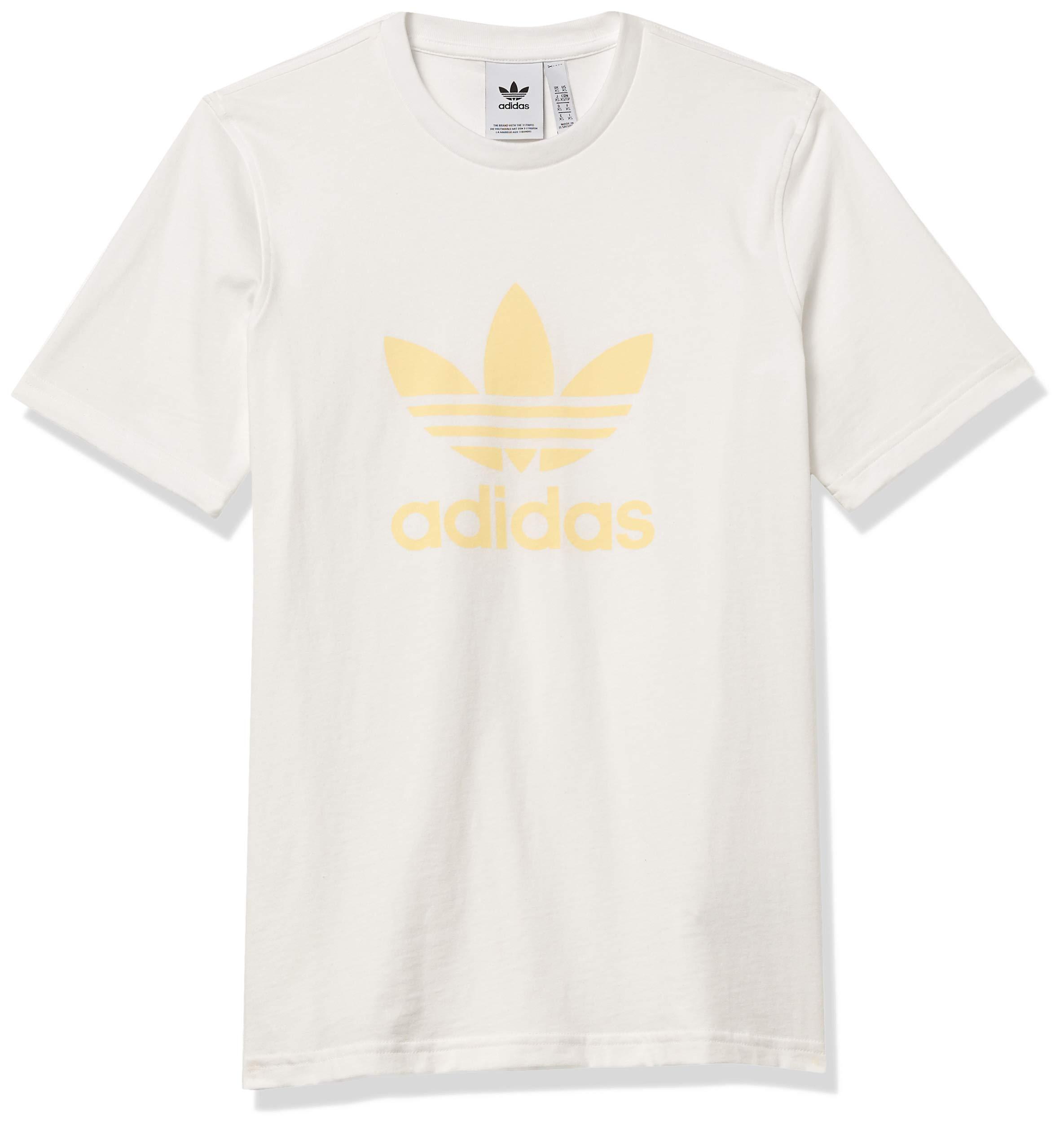 adidas Originals Trefoil T-shirt White/easy Yellow Small for Men - Save 24%  - Lyst