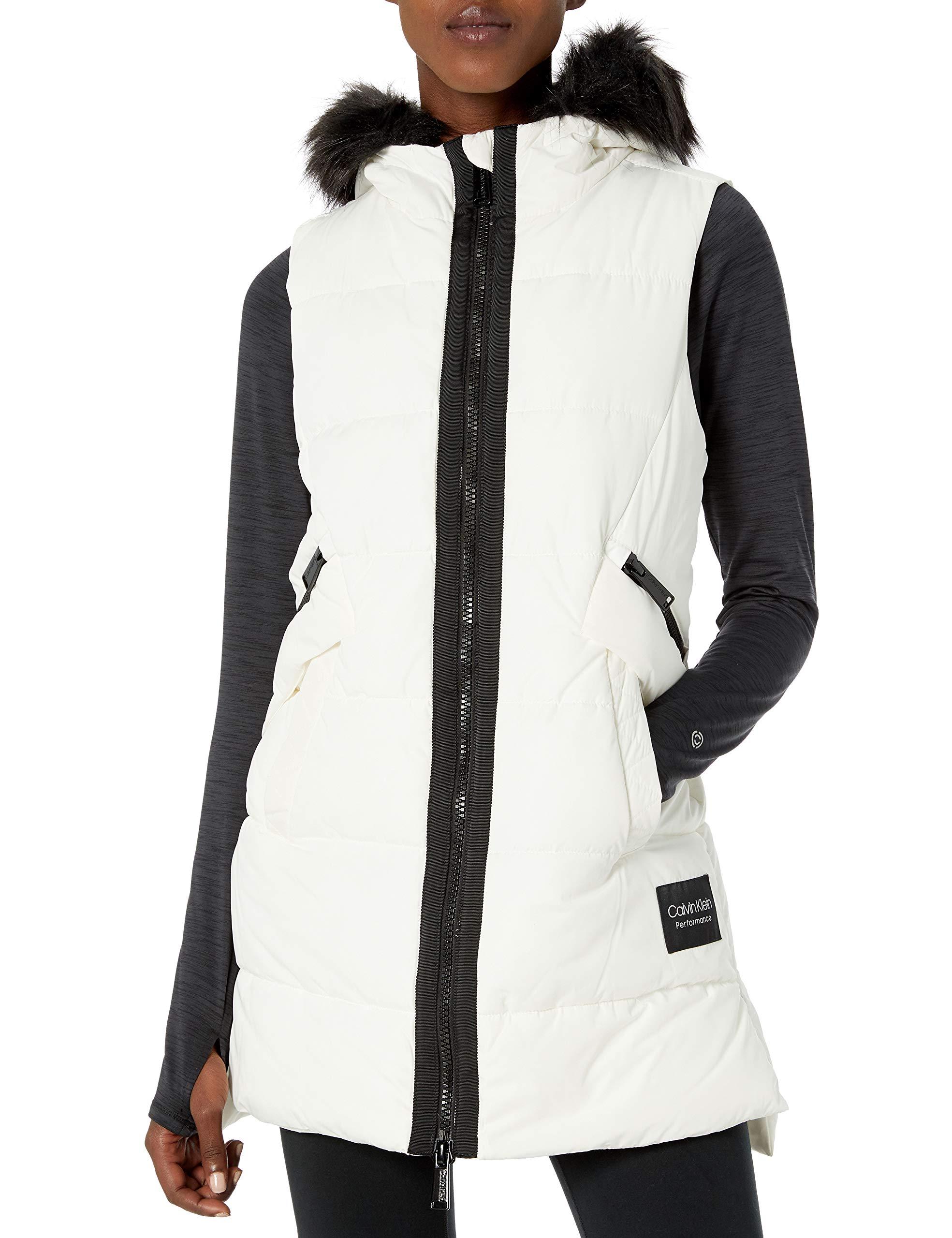 calvin klein quilted walker jacket