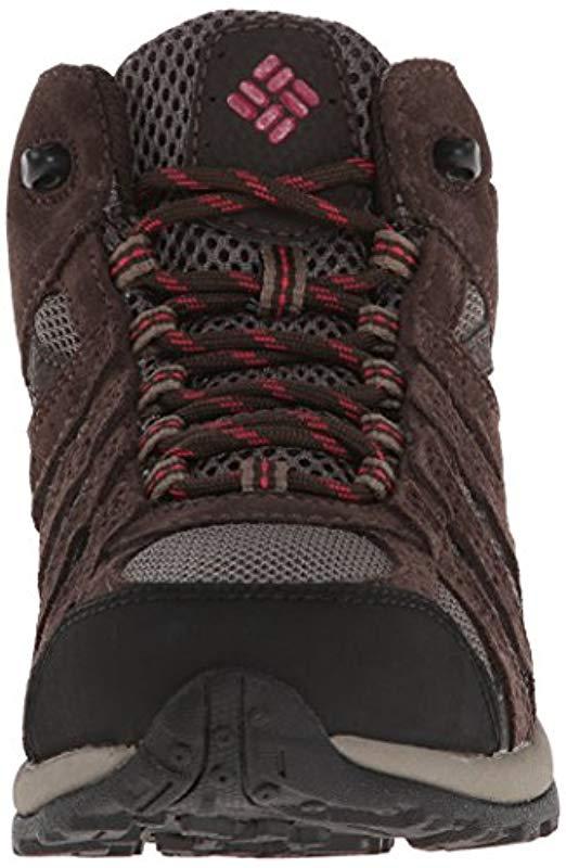 High-Traction Grip Hiking Columbia Mens Redmond Mid Waterproof Boot Breathable
