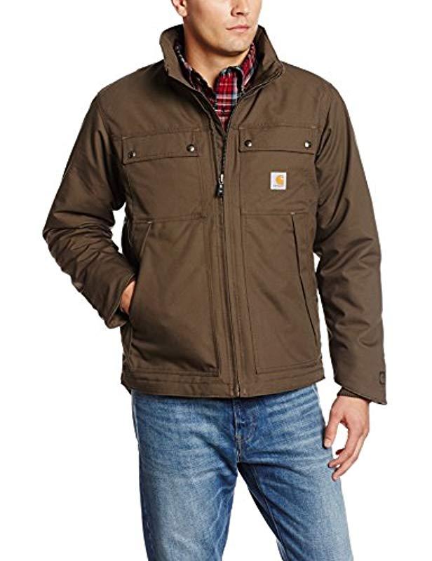 Carhartt Quick Duck Jefferson Traditional Jacket in Brown for Men - Lyst