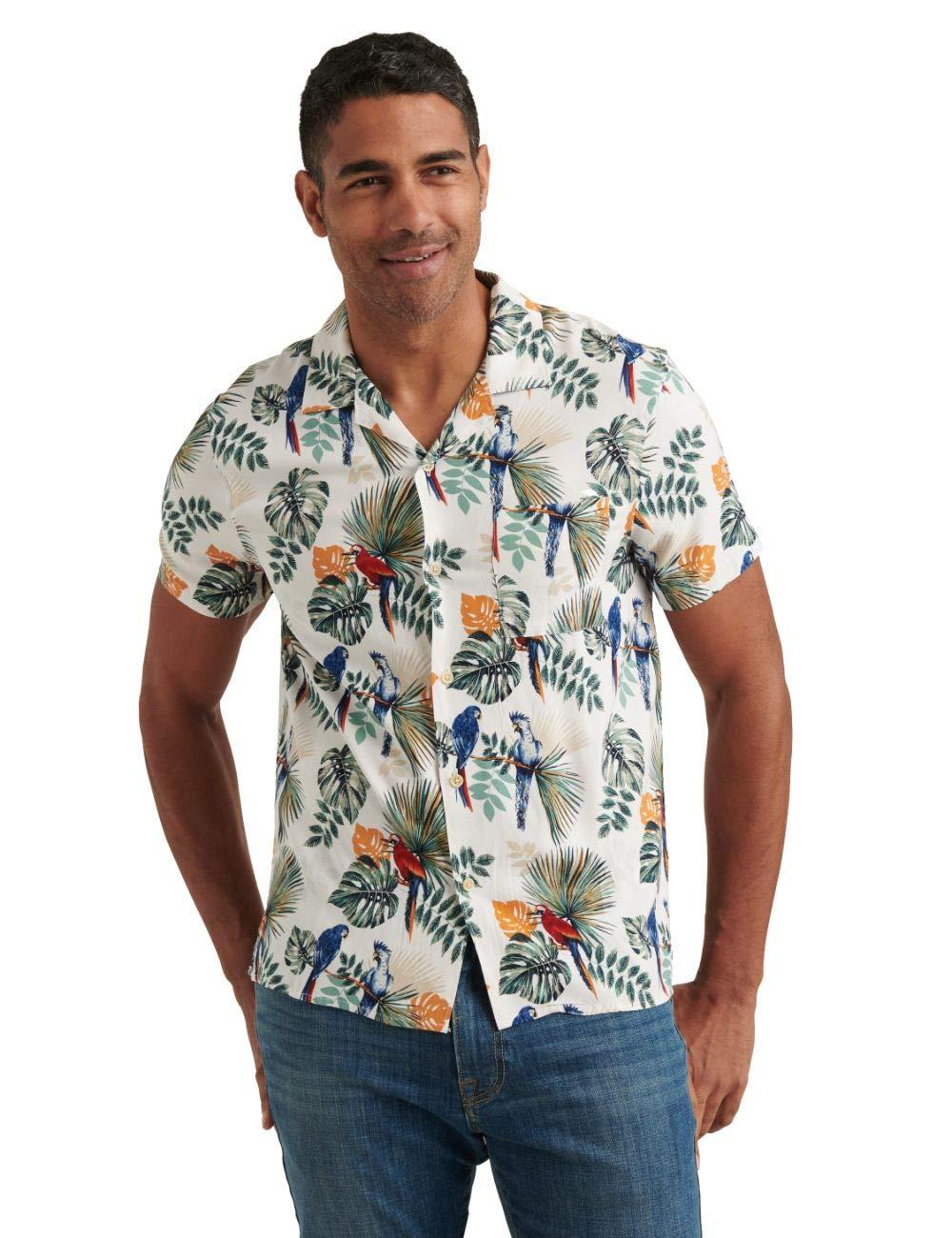 Lucky Brand Short Sleeve Button Up Floral Club Collar Shirt for Men Lyst