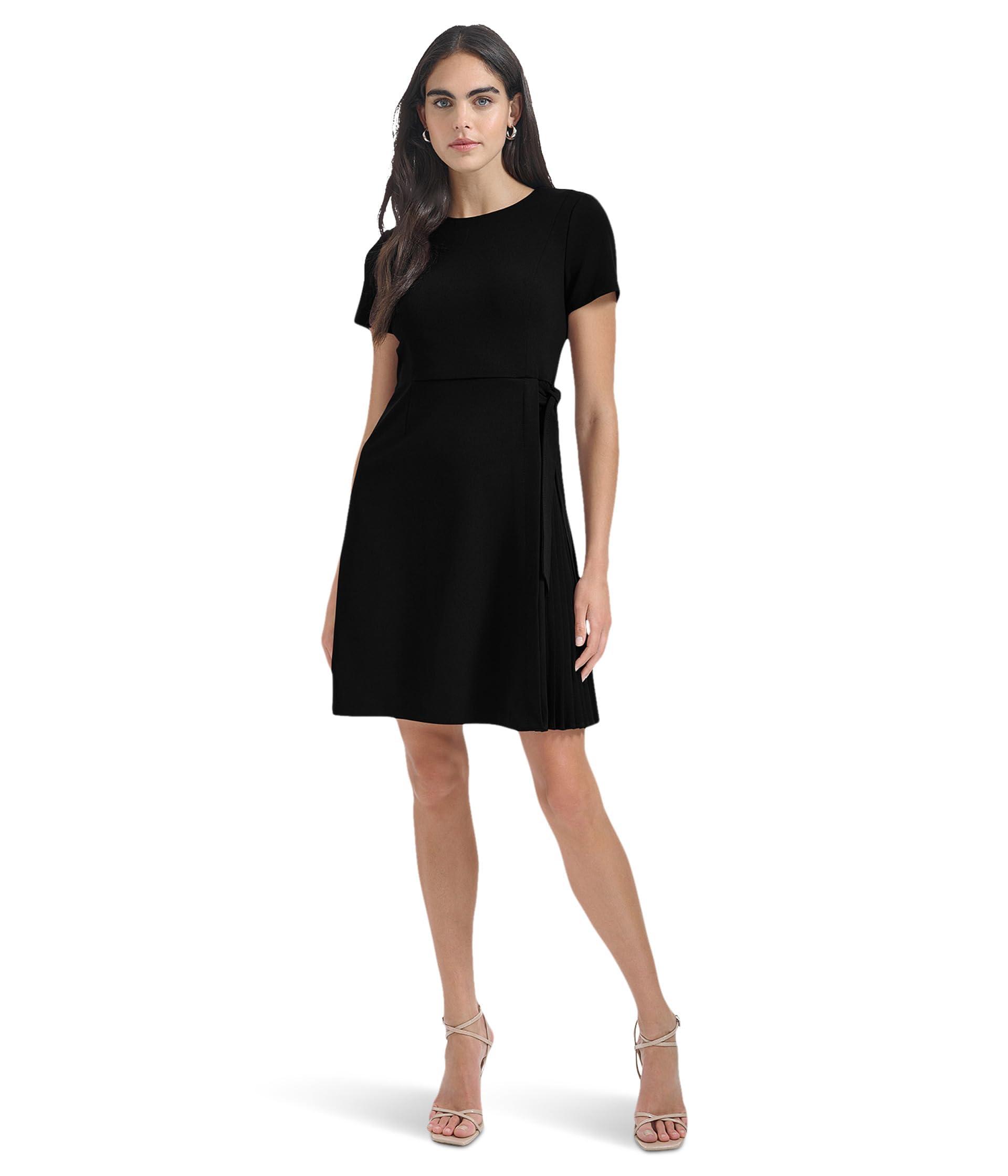 Short Sleeve Calvin Klein Black Gown Calvin Klein Black Short