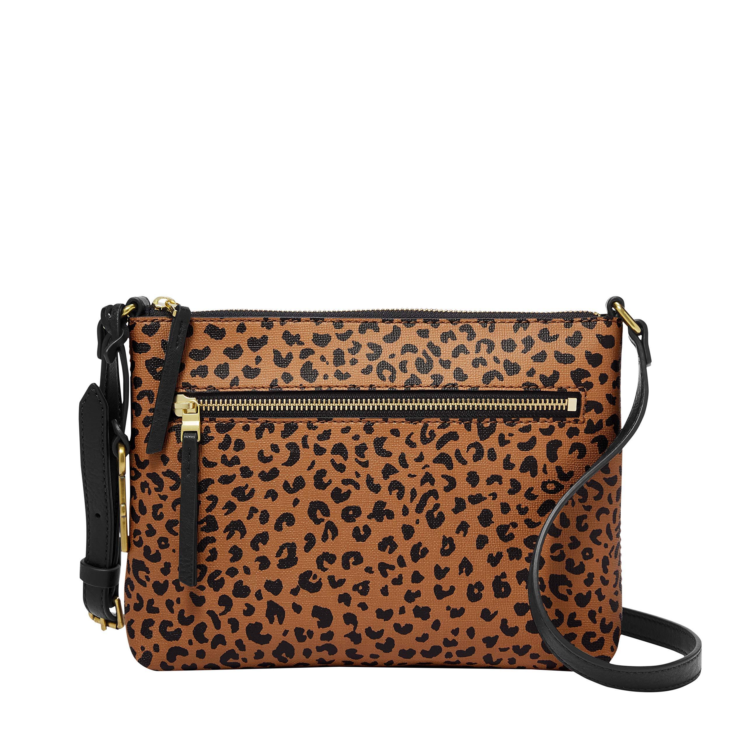 Fossil Fiona Small Crossbody Bag in Cheetah (Brown) - Lyst