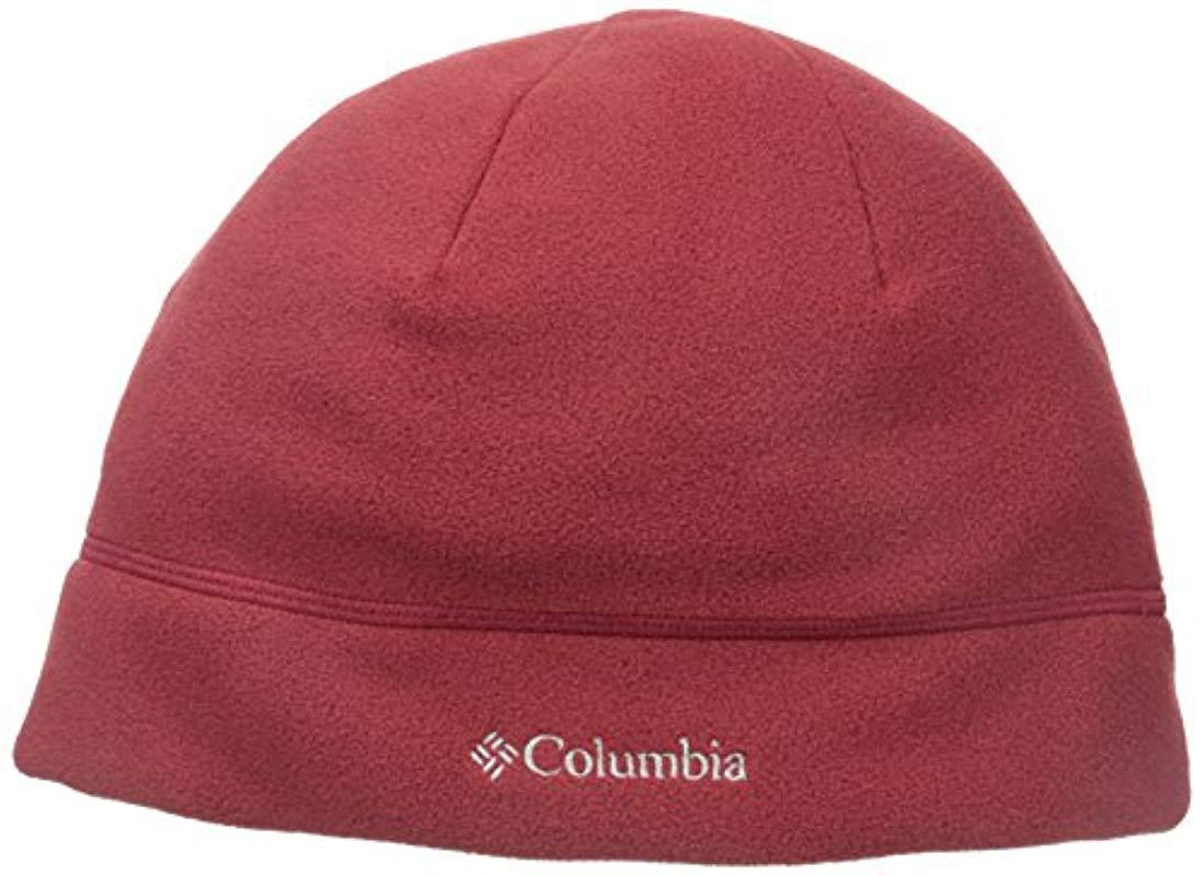 Columbia Adult Fast Trek Fleece Winter Hat in Red for Men Lyst