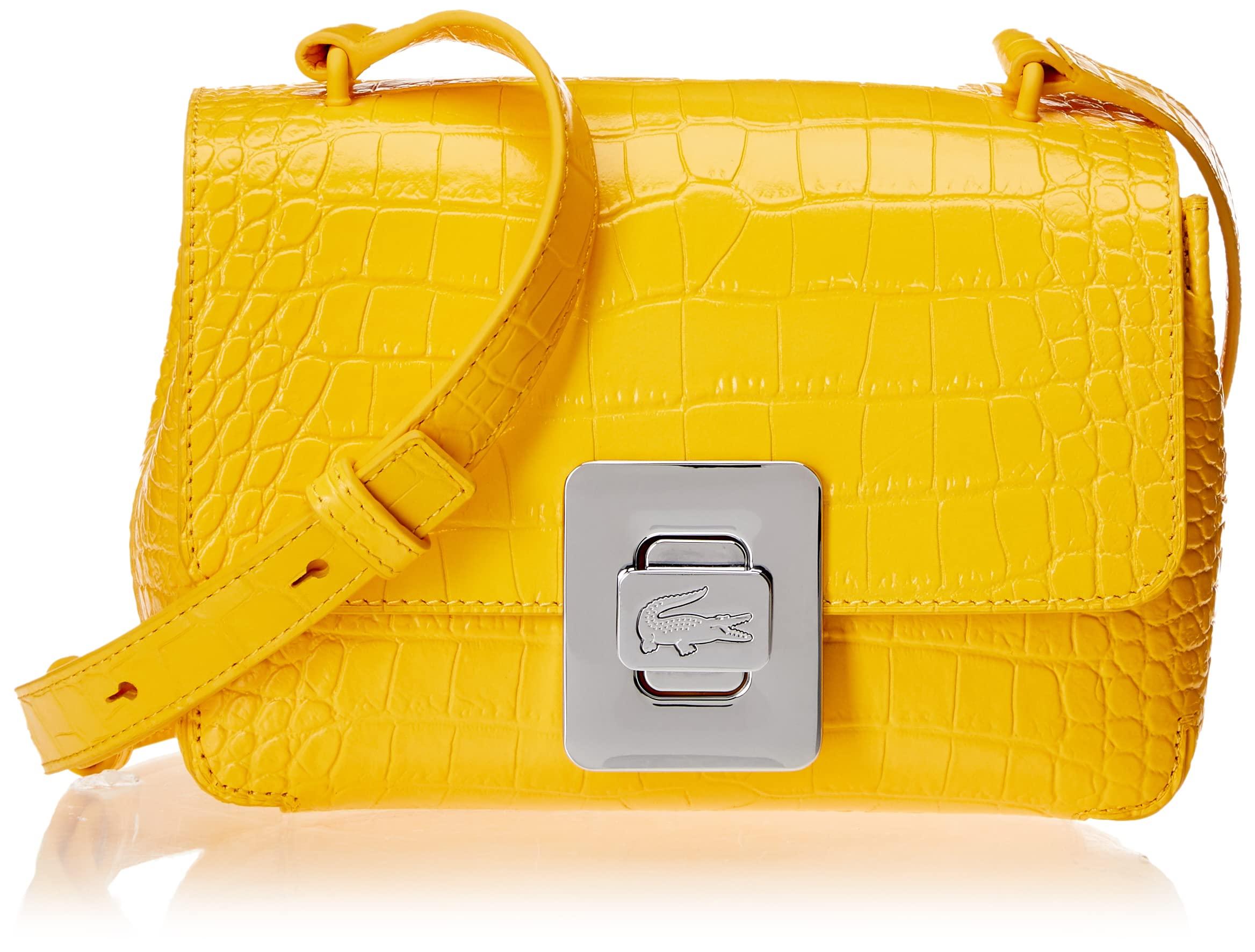 Lacoste Amelia Shoulder Bag in Yellow | Lyst