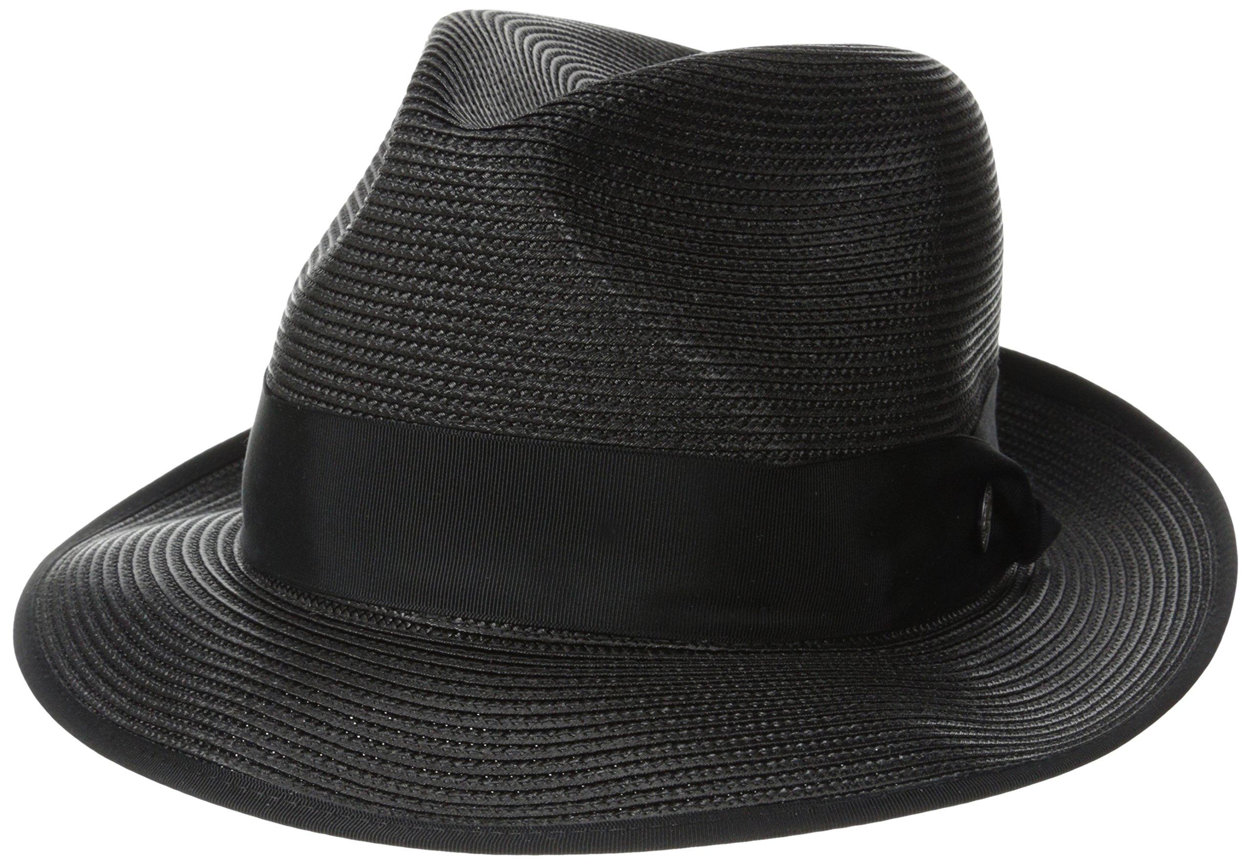 Stetson Latte Florentine Milan Straw Hat in Black for Men - Lyst