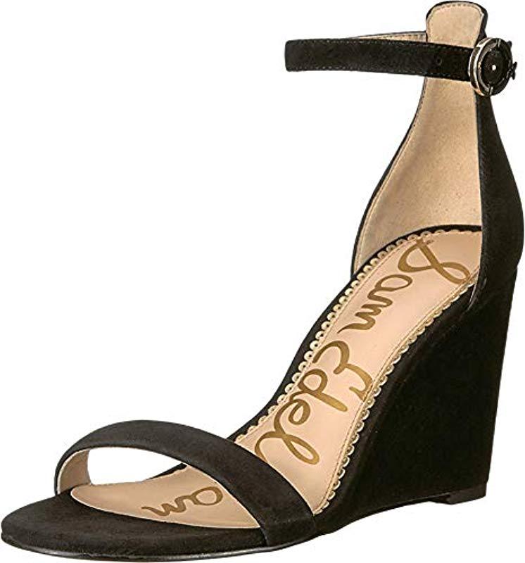 sam edelman suede wedge sandals