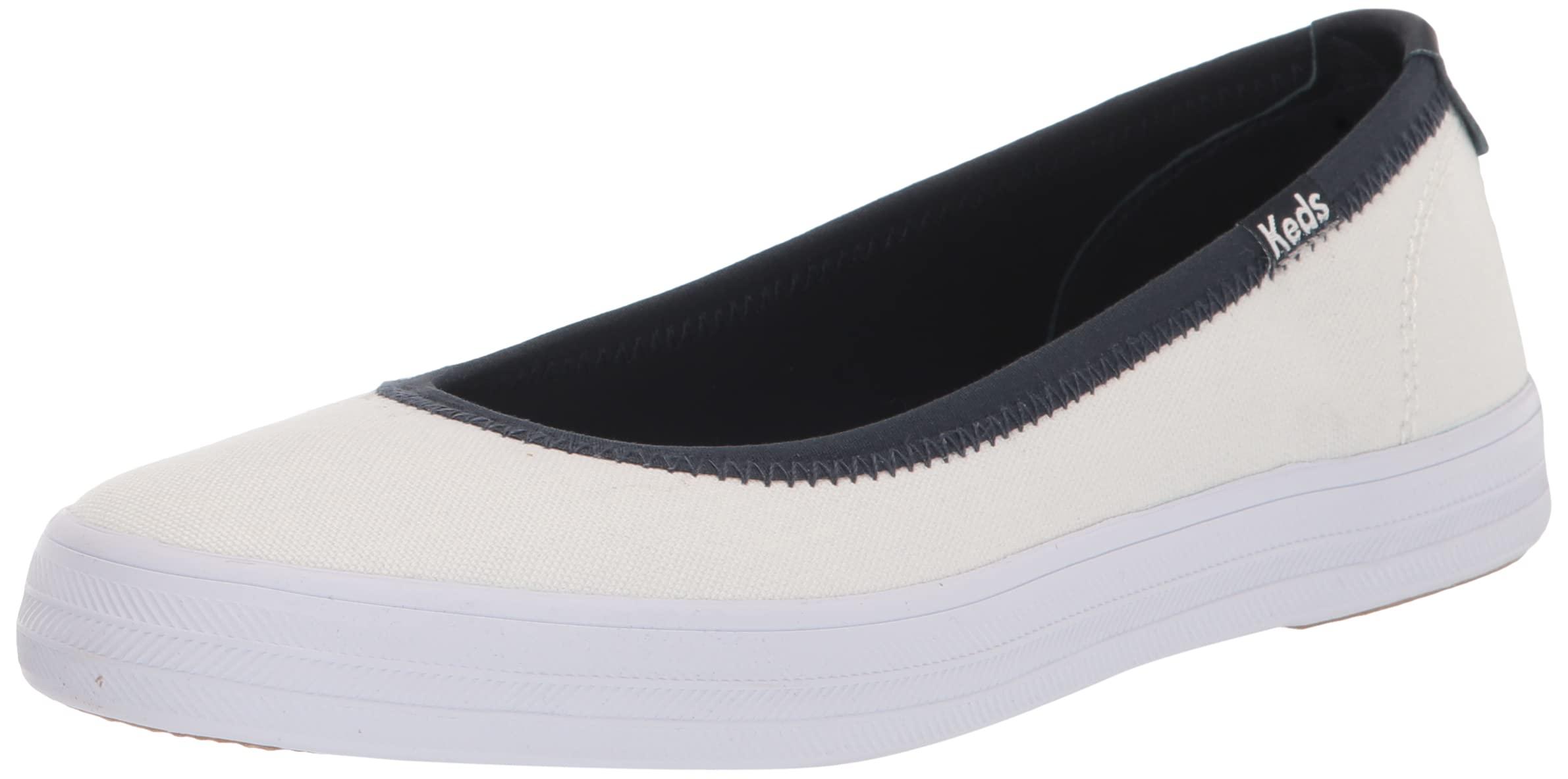 Keds Bryn Canvas Ballet Flat in White Lyst
