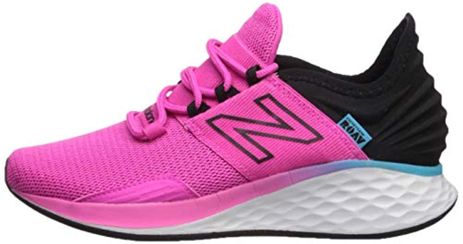 New Balance Roav V1 Fresh Foam Running Shoe Peony black 9 N Us