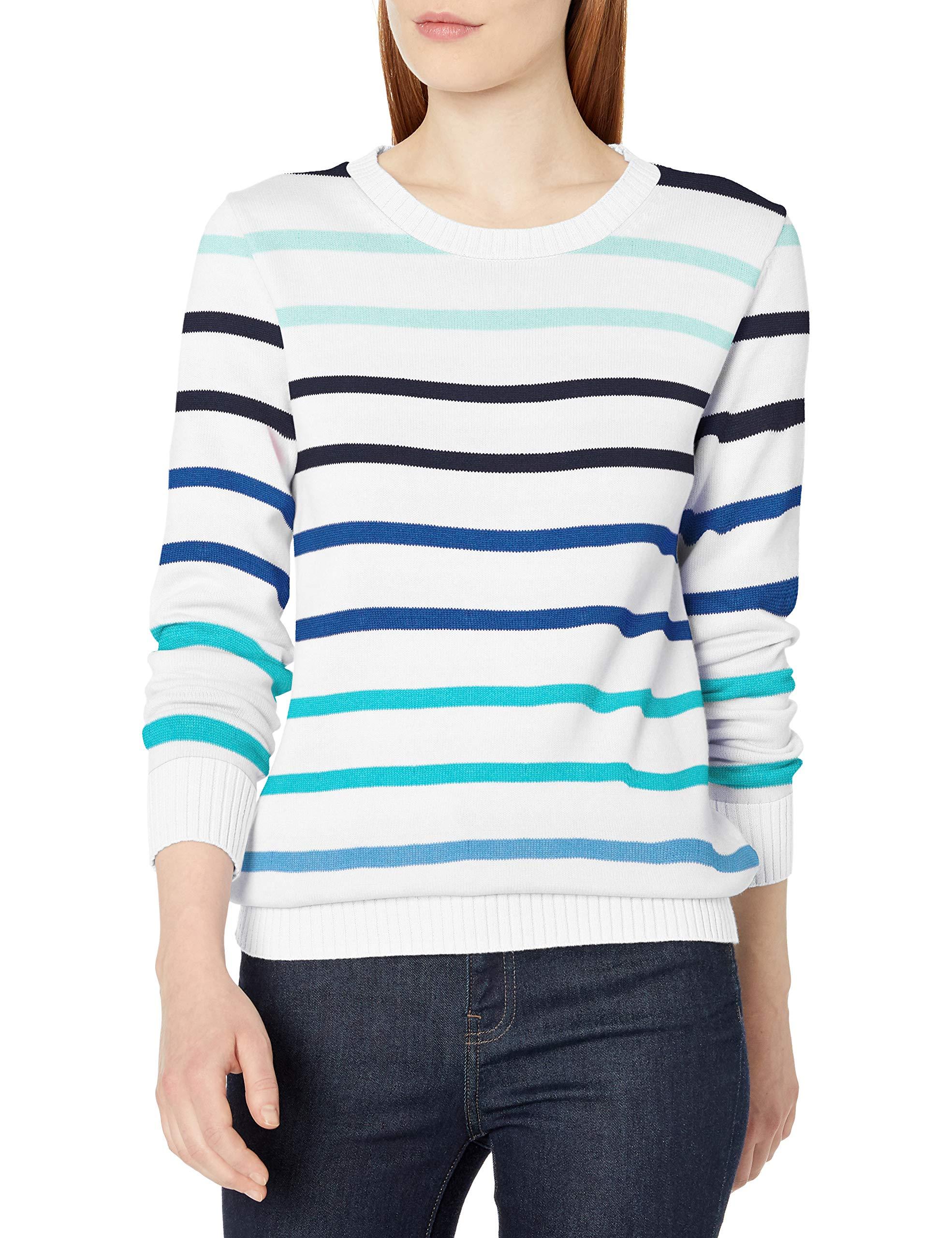Amazon Essentials 100% Cotton Crewneck Sweater in Blue - Lyst