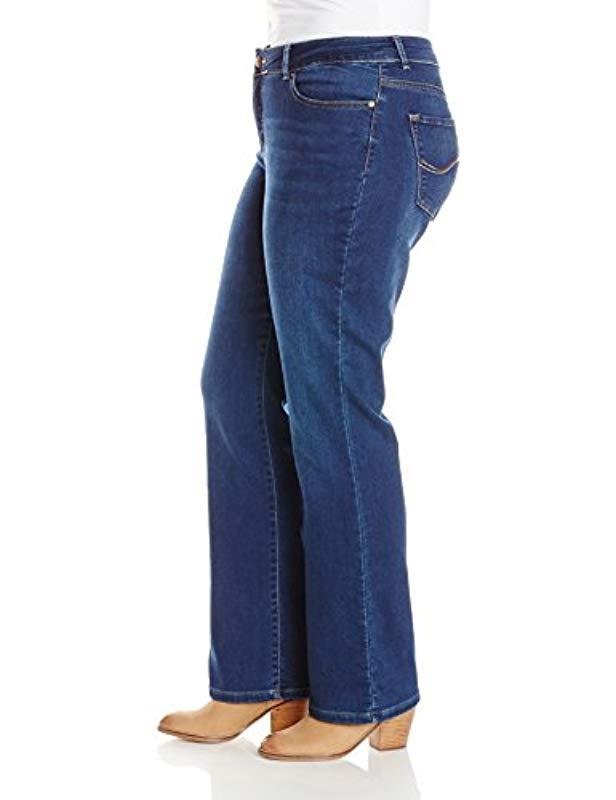LEE Womens Plus-Size Modern Series Curvy Fit Charleston Straight Leg Jean 