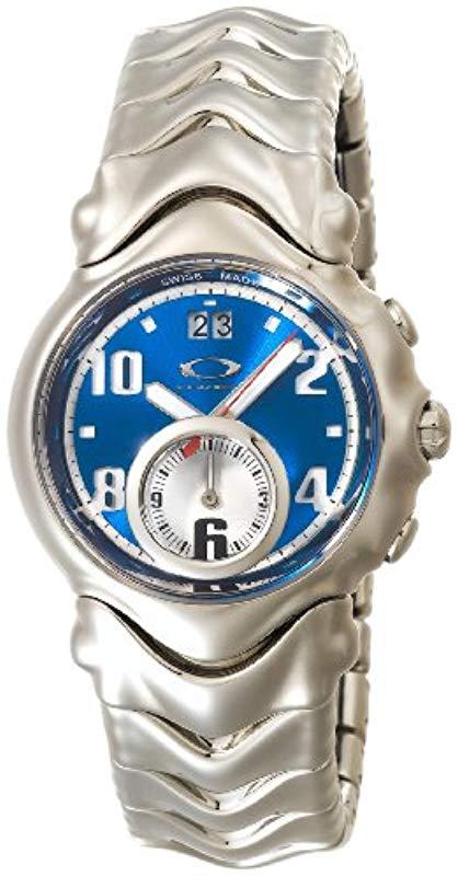 Oakley 10-259 Judge Ii Stainless Steel Bracelet Edition Blue Dial Watch for  Men | Lyst