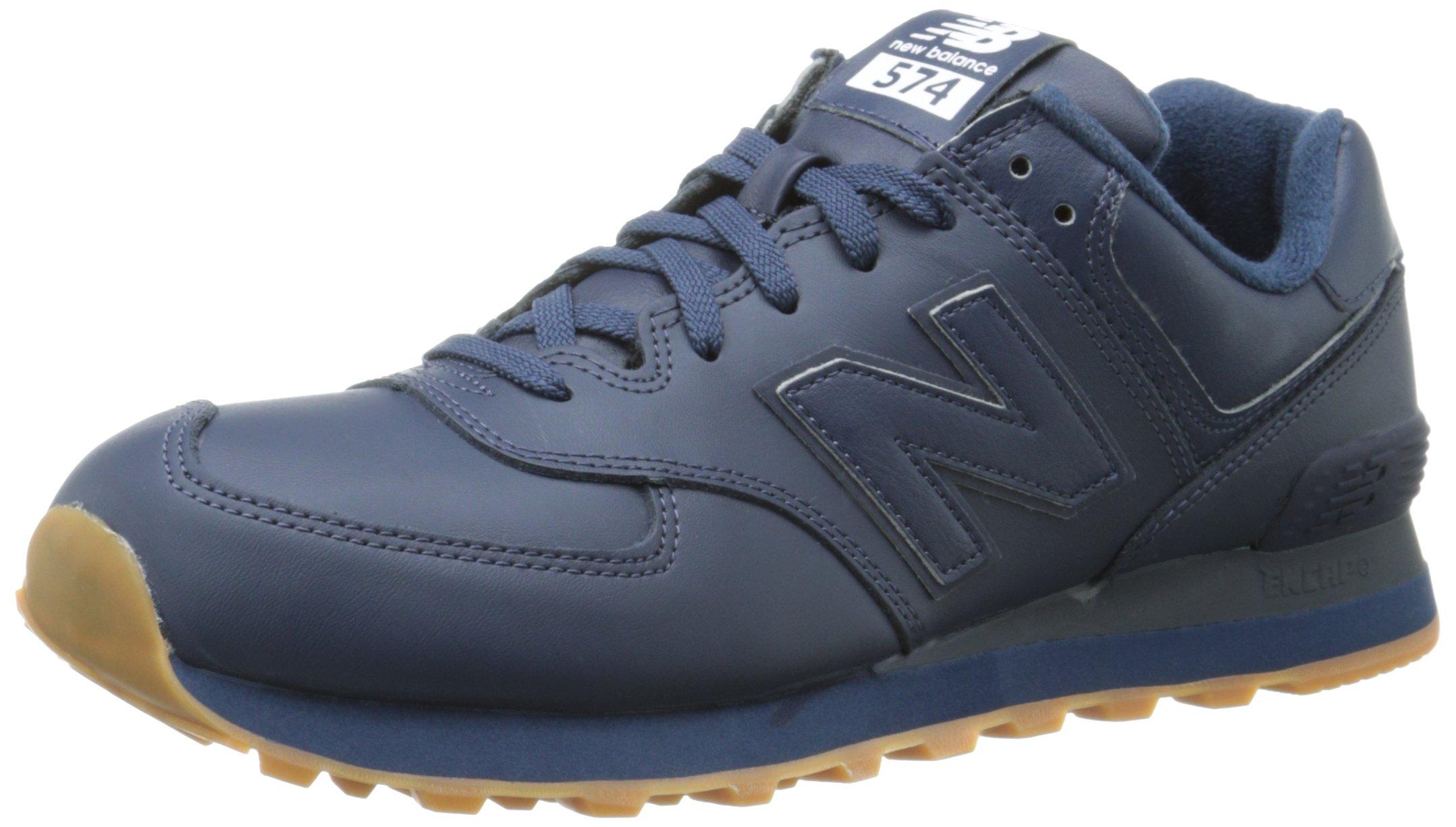 New Balance 574 V1 Leather Sneaker in Blue for Men Lyst
