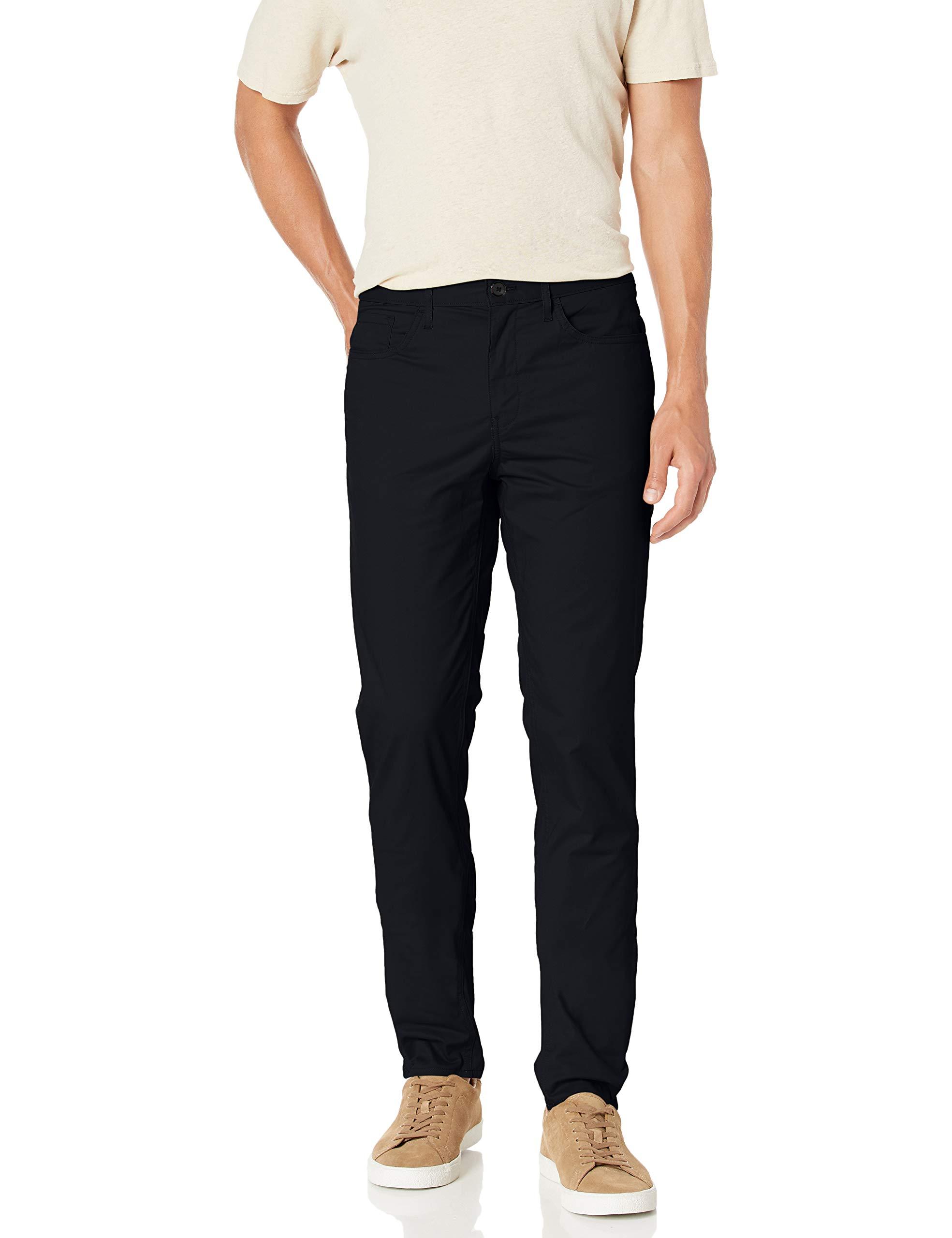 Calvin Klein Skinny Stretch Sateen Casual Pants in White for Men - Lyst