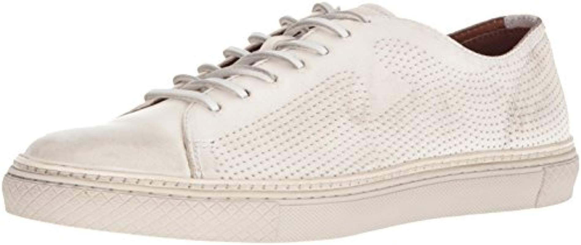 frye gates perf logo leather sneaker