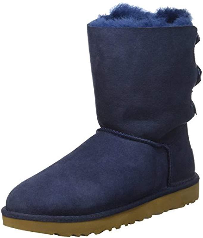 dark blue uggs with bows
