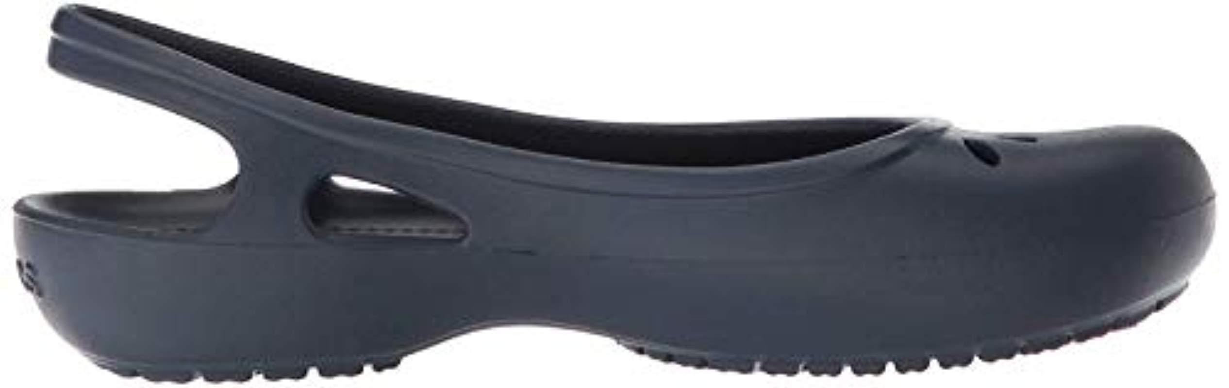Crocs™ Kadee Slingback W Ballet Flat in Navy (Blue) | Lyst
