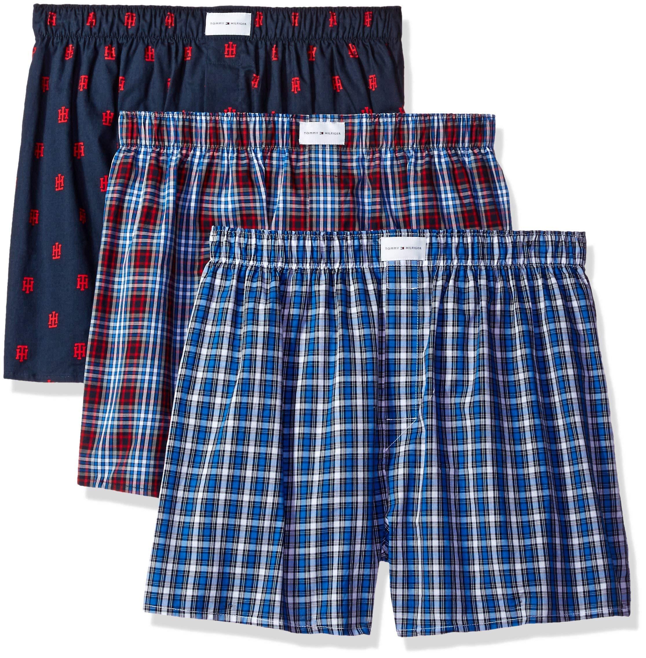 Tommy Hilfiger Underwear 3 Pack Cotton Classics Woven Boxers for Men | Lyst