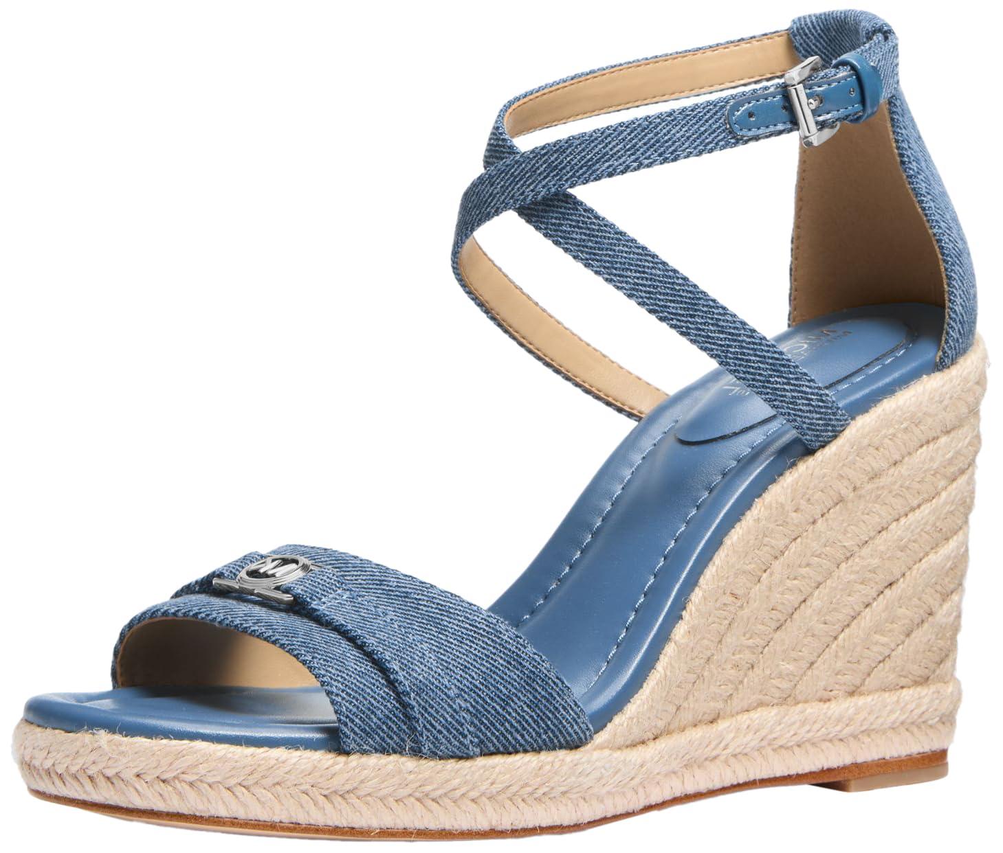 Michael Kors Dy Wedge Sandal in Blue Lyst UK