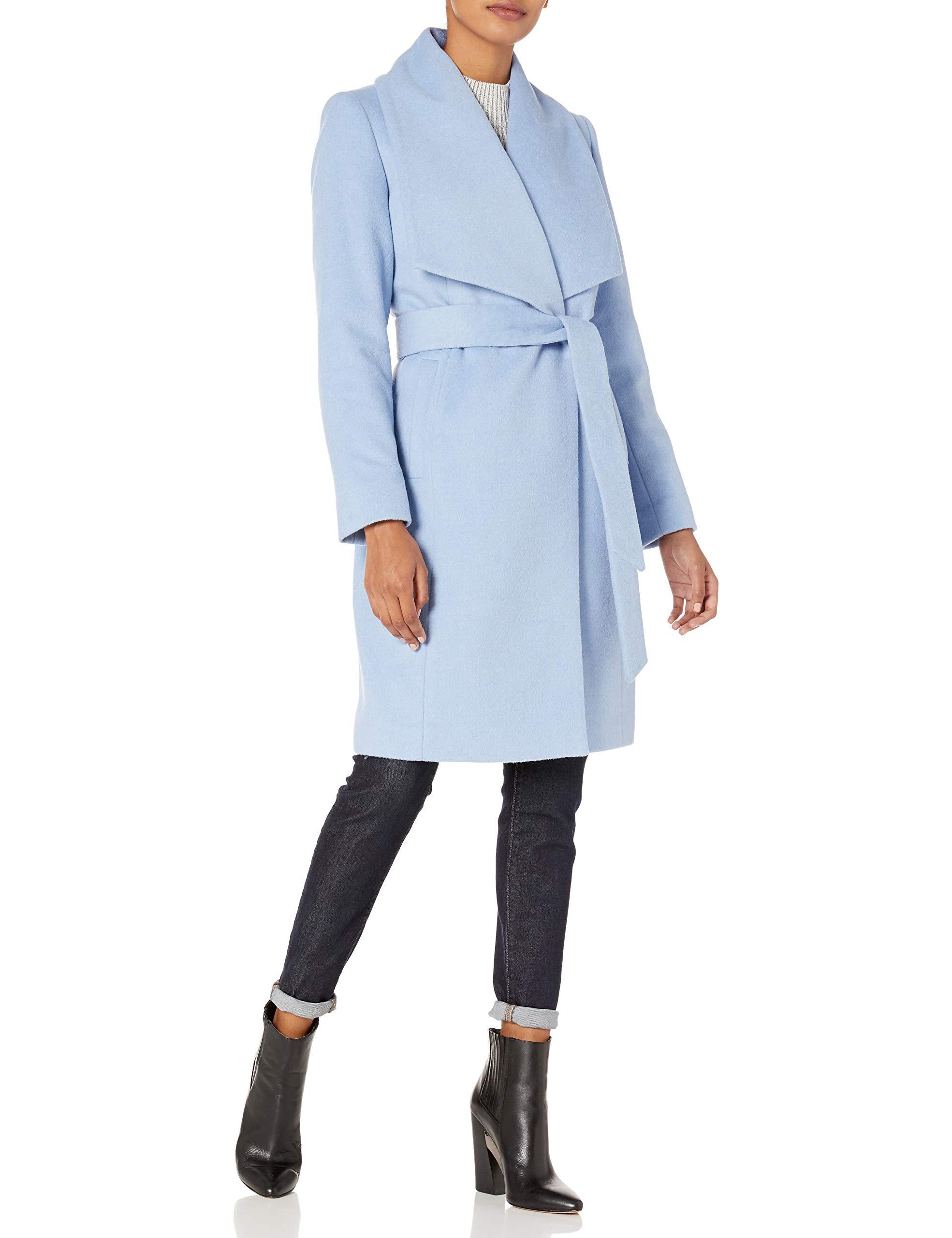 cole haan wrap coat ice blue