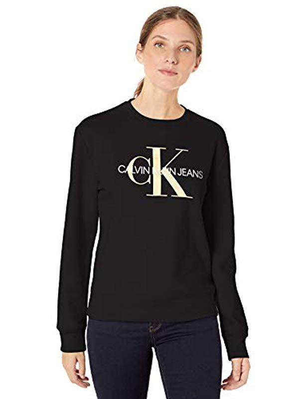Calvin Klein Monogram Logo Crewneck Sweatshirt 2024 www.hockeyplayer .ar