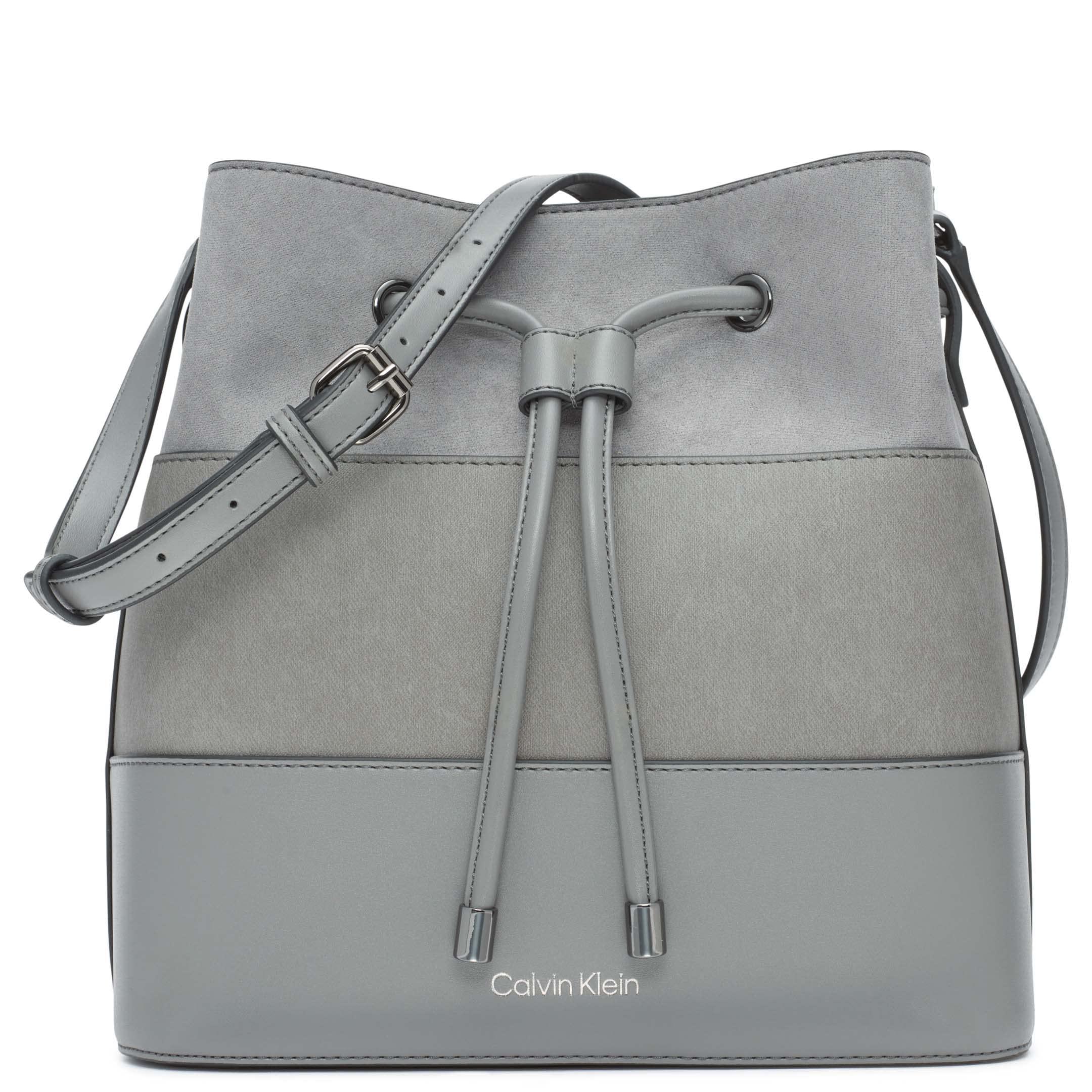 Calvin Klein Gabrianna Novelty Bucket Shoulder Bag in Gray | Lyst