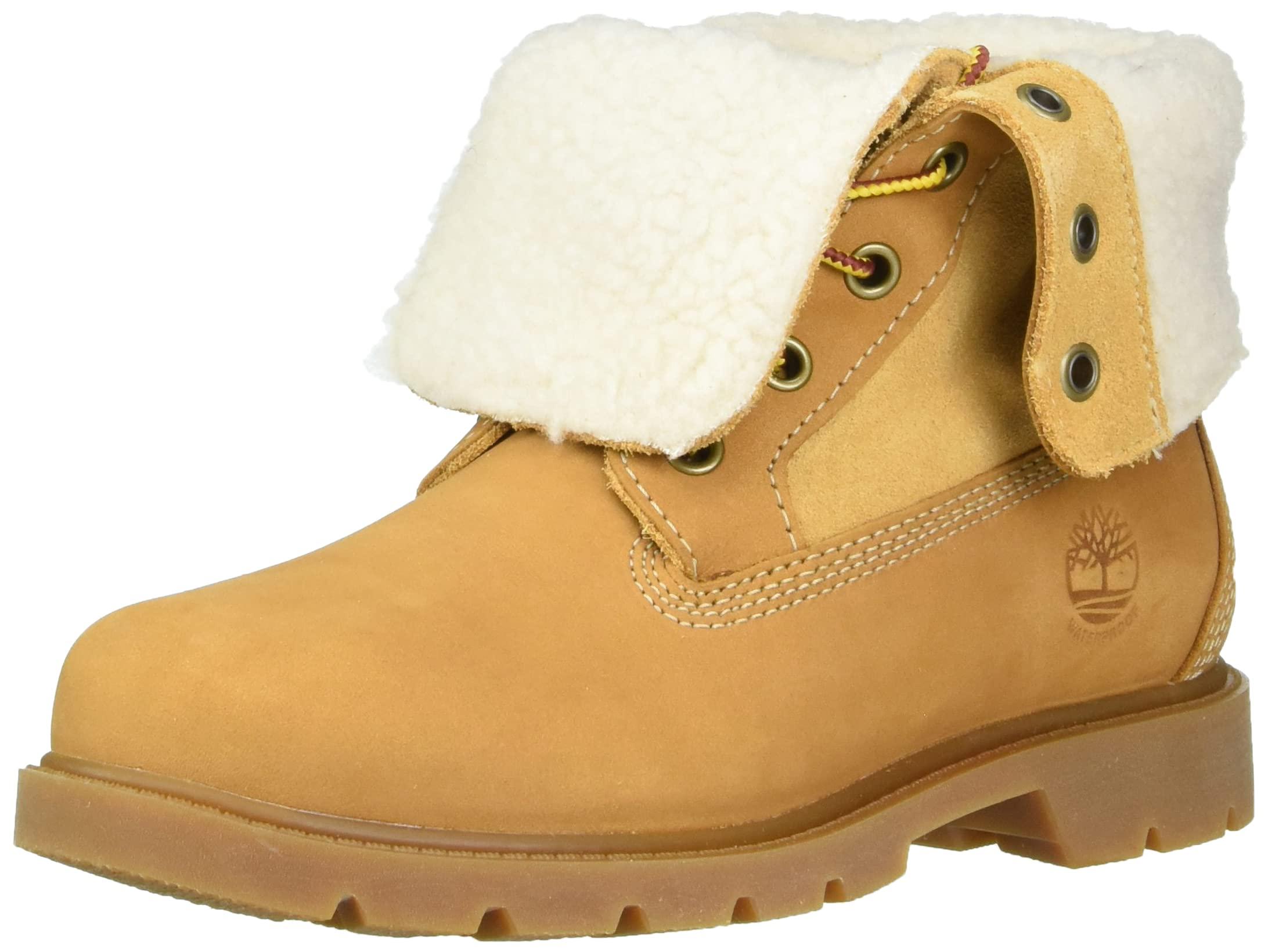 Timberland Linden Woods Teddy Fleece Lace-up Boots in Natural - Save 43% |  Lyst